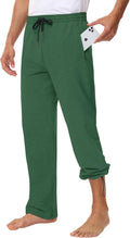 Men's Comfortable Cotton Yoga Sweatpants with Zippered Pockets