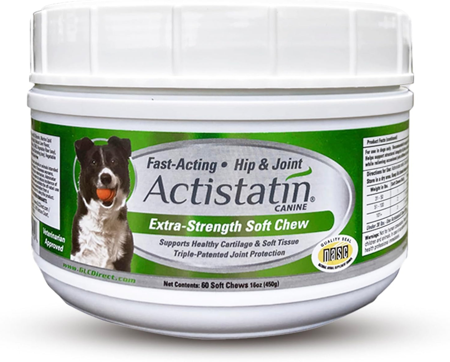 Actistatin Canine Large Dog Soft Chews for Joint Support