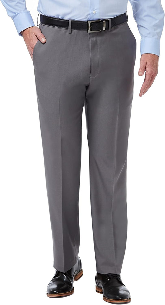 Haggar Men's Premium Comfort Classic Fit Flat Front Pants