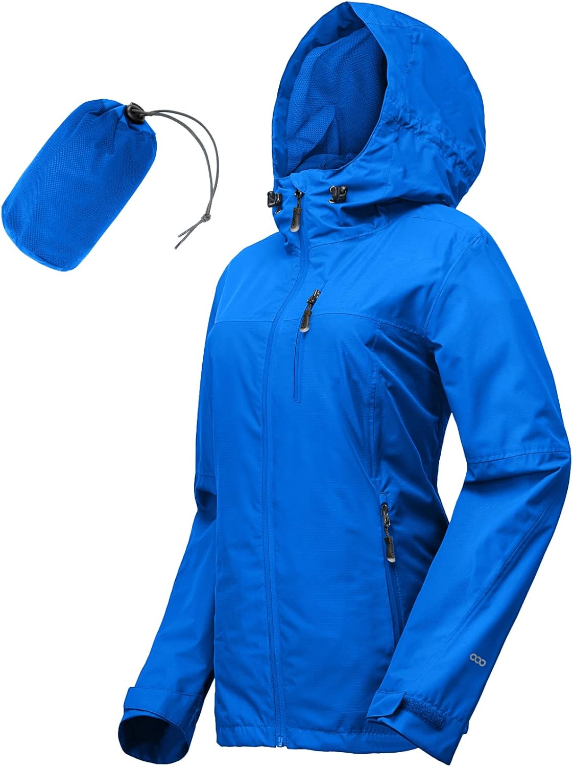 33,000ft Packable Rain Jacket for Women - Lightweight Waterproof