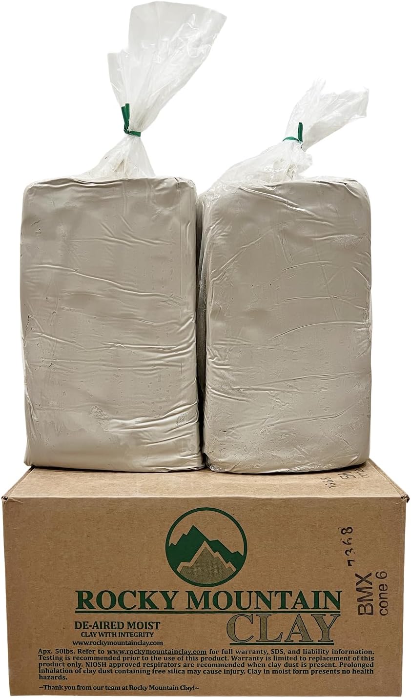 50lb Best Mix BMix Mid Fire Cone 6 Pottery Clay for Potters