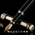 Elegant Black Lacquer Fountain Pen - Perfect Luxury Gift Option