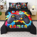 Twin Gamer Bedding Set for Boys - 6 Piece 3D Video Game Comforter