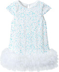 Toddler Girls Sequin Dress A-Line Sparkly Wedding Gown Party