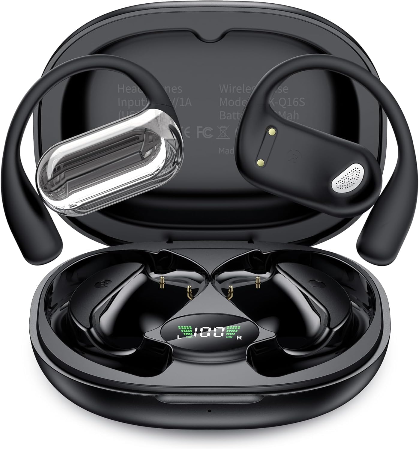 EUQQ Bluetooth 5.4 Earbuds: Sporty, Waterproof & 50H Playtime
