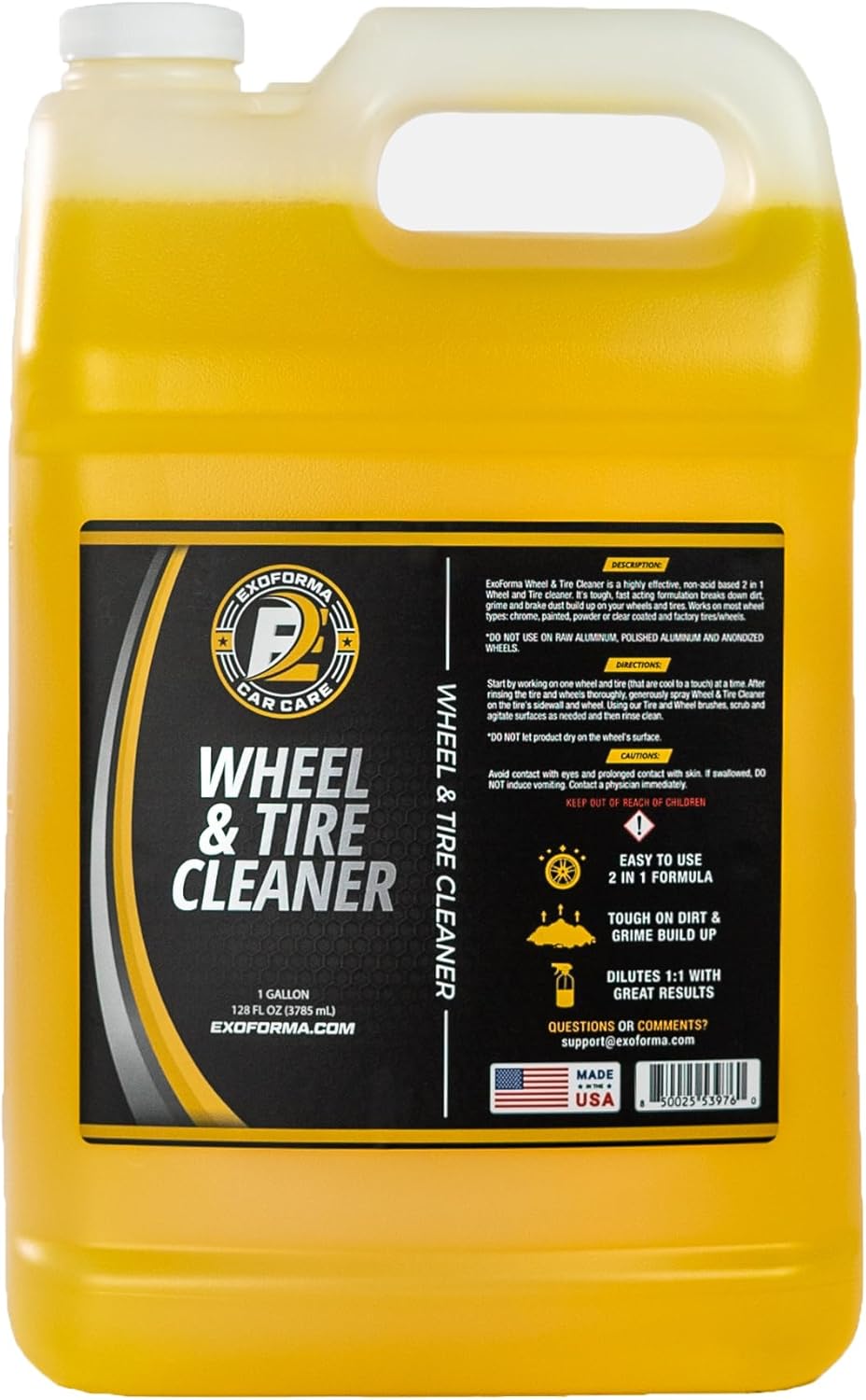 ExoForma Wheel & Tire Cleaner for Ultimate Shine and Clean
