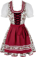Lehauya Oktoberfest Dirndl Dress for Women - Classic Bavarian Style