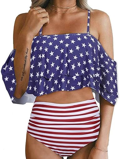 Tempt Me Women Two Piece High Waisted Bikini Set for Summer Fun