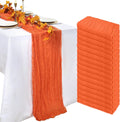 16 Pack Orange Cheesecloth Table Runner 21 x 120 in - Fall Centerpiece