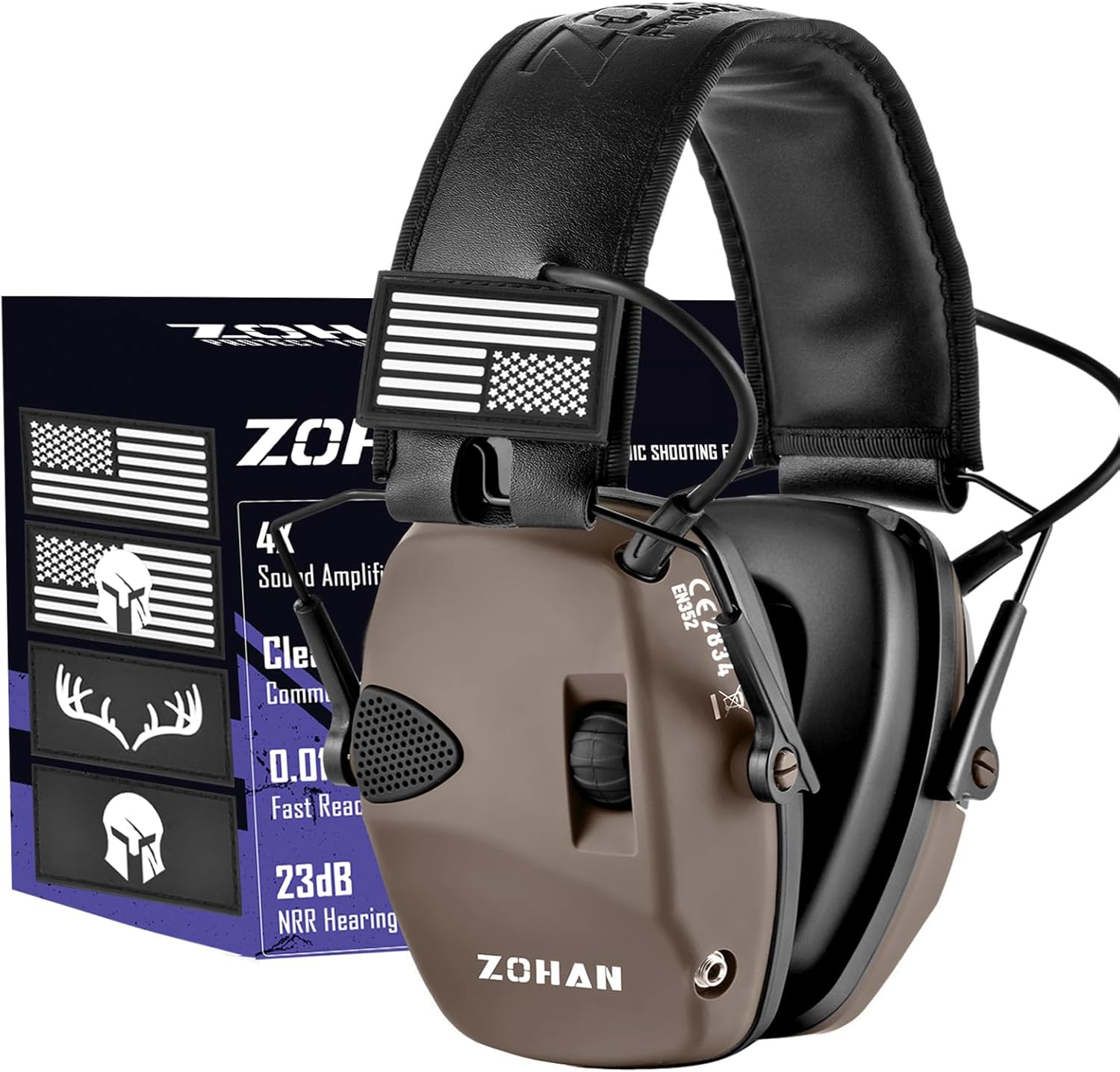 ZOHAN Electronic Shooting Earmuffs for Effective Hearing Protection