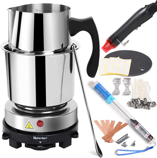 Hehinton Double Boiler Wax Melting Pot for Candle Making