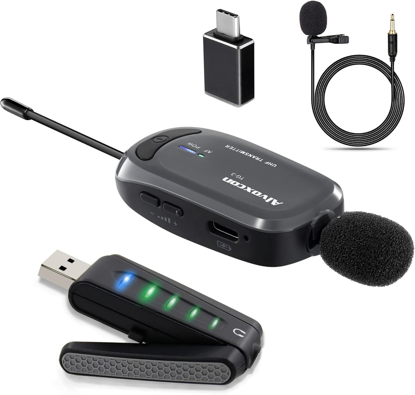 Crystal Clear Sound with Alvoxcon Lapel Mic