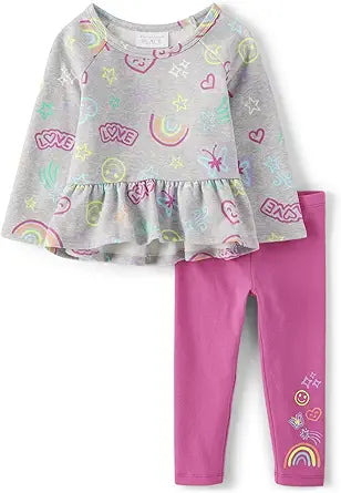 The Children's Place Baby-Girls Active Playwear Set for Toddlers