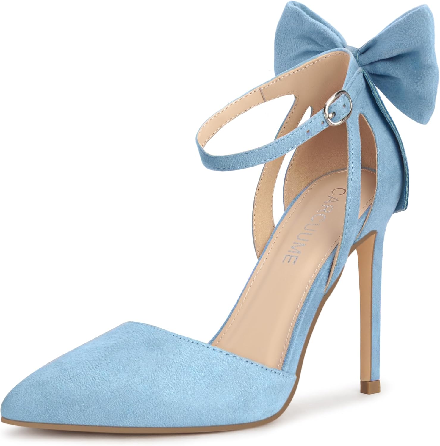 Carcuume Women's Closed Toe Heels with Bow for Every Occasion