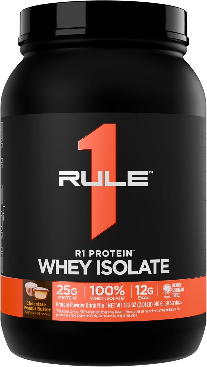 R1 Protein Whey Isolate - 25g Protein & 6g BCAA for Recovery