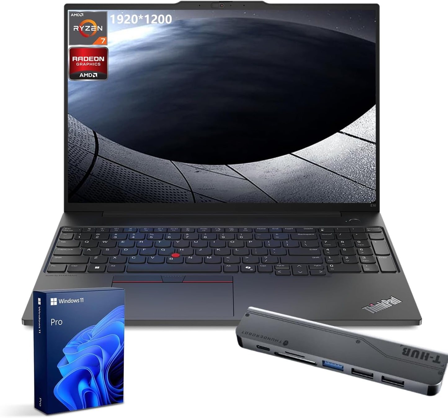 Lenovo ThinkPad E16 Gen 2 Business Laptop with 16in FHD+ Display