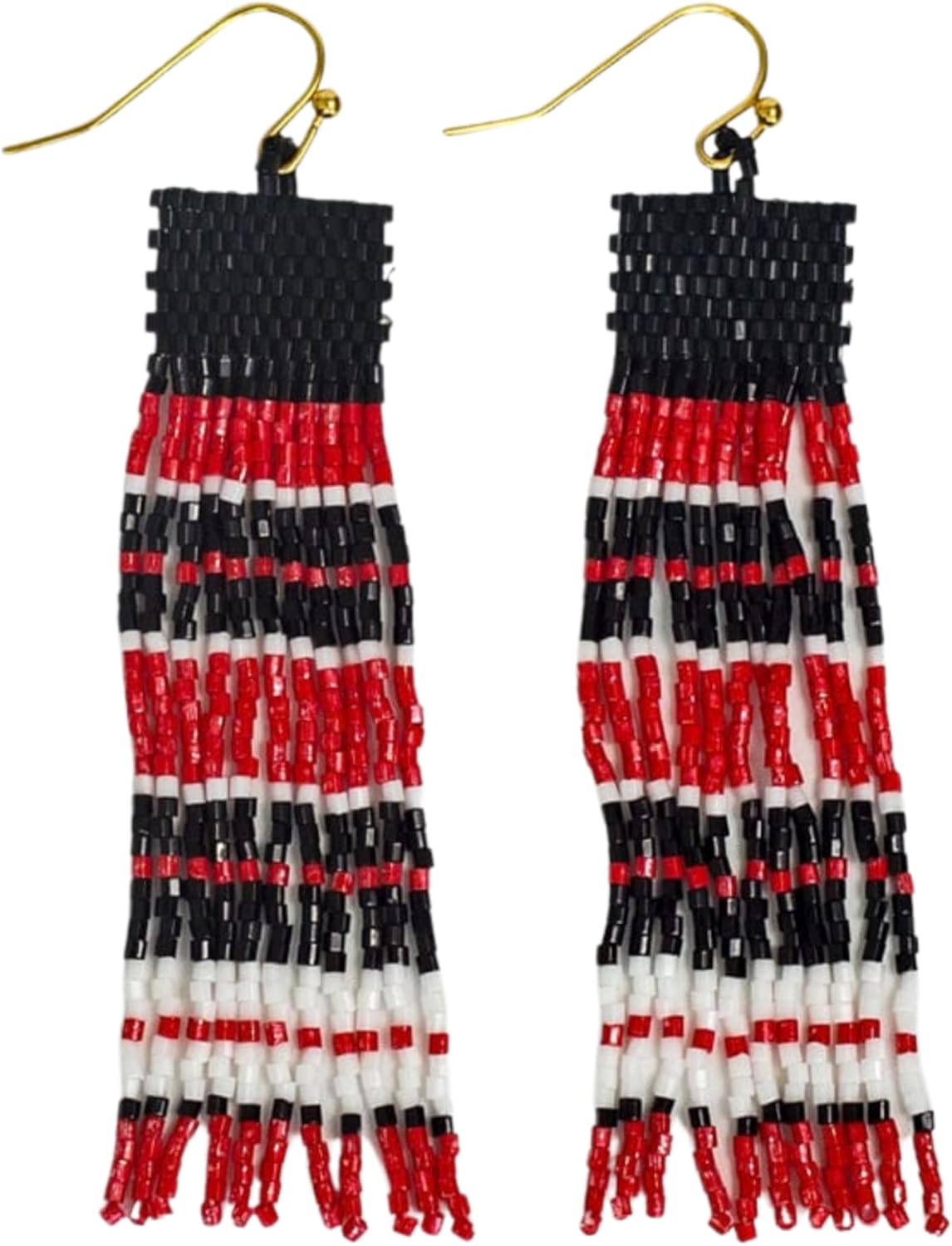 Game Day Earrings for Women - Luxe Beaded Fringe Jewelry
