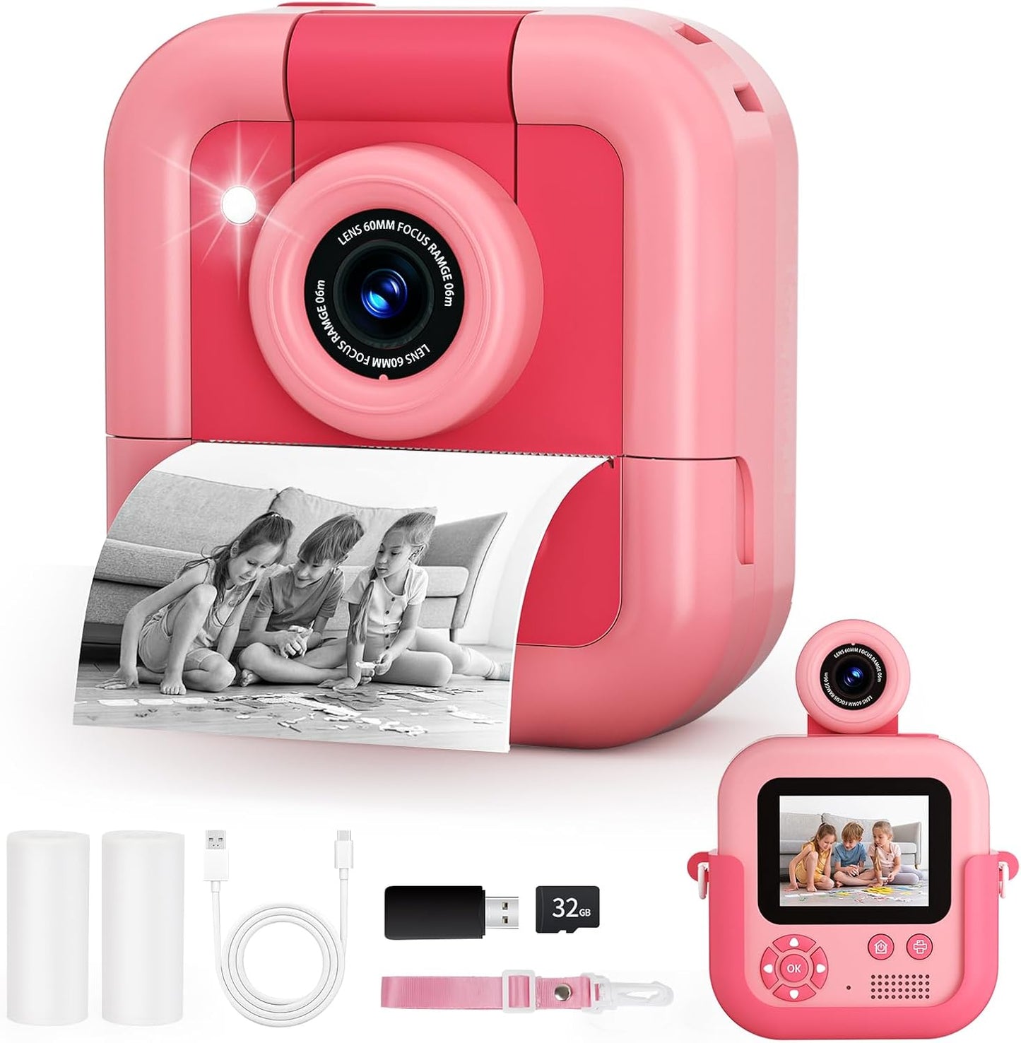 Makolle Instant Print Camera for Kids - Capture & Print Joy! 
