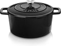 Velaze 6 QT Enameled Cast Iron Dutch Oven - Heavy-Duty One-Pot Cooker