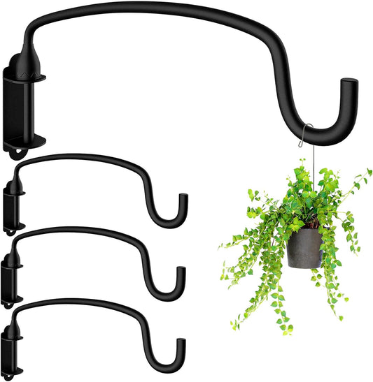4 Pack Plant Hanger Bracket Wall Mounted Hooks for Garden Use