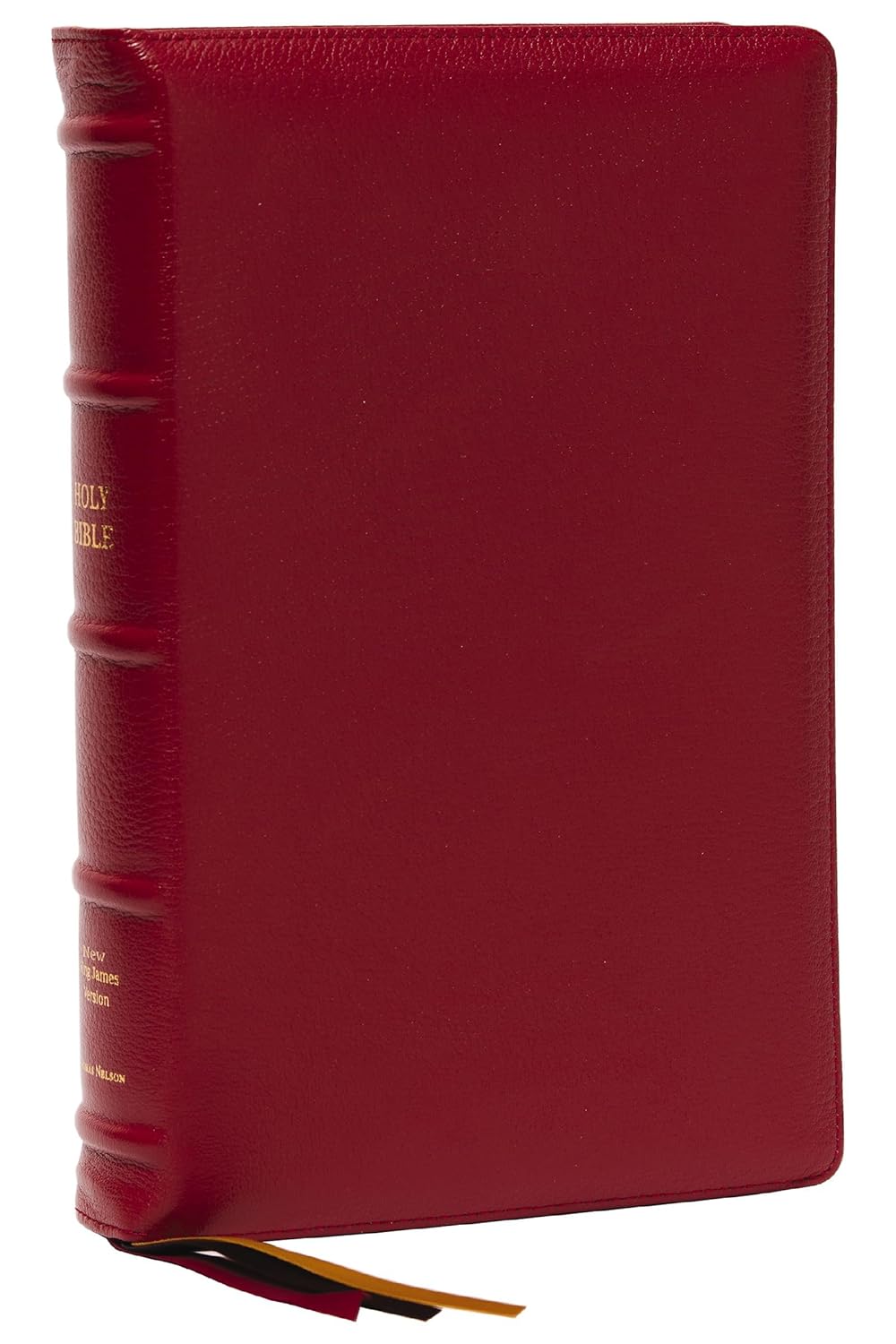 NKJV Thinline Reference Bible Large Print Red Goatskin Leather
