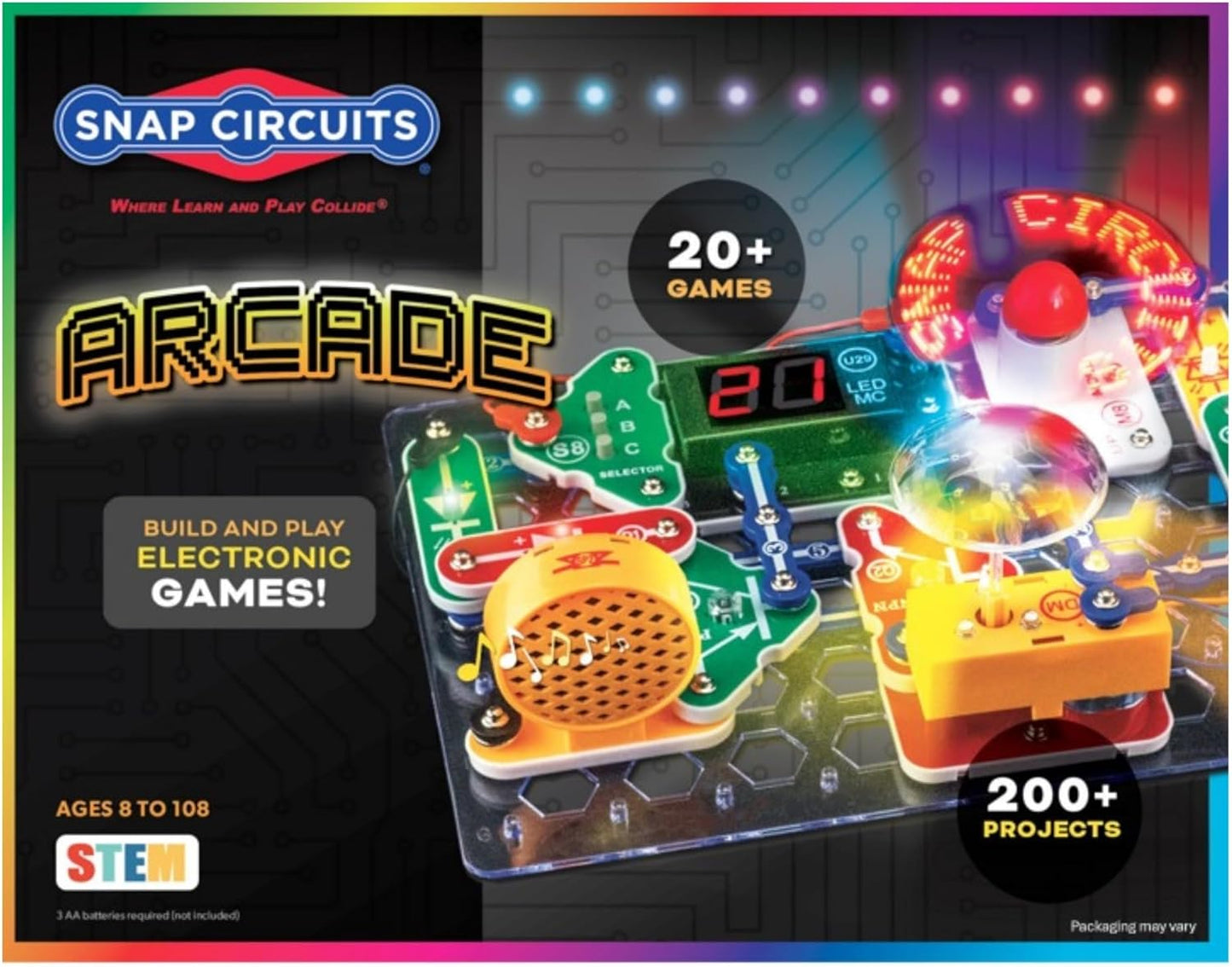 Snap Circuits Arcade Electronics Exploration Kit for Kids