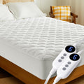 Heated Mattress Pad Queen Size Dual Control - Fast Heating Bed Warmer