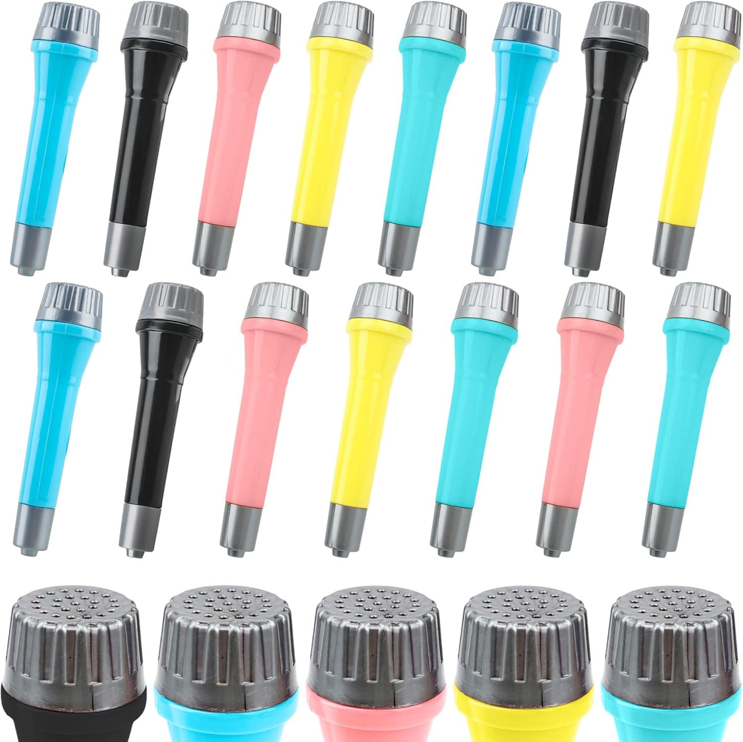 Colorful Fake Toy Microphones for Fun Parties | Plukeen