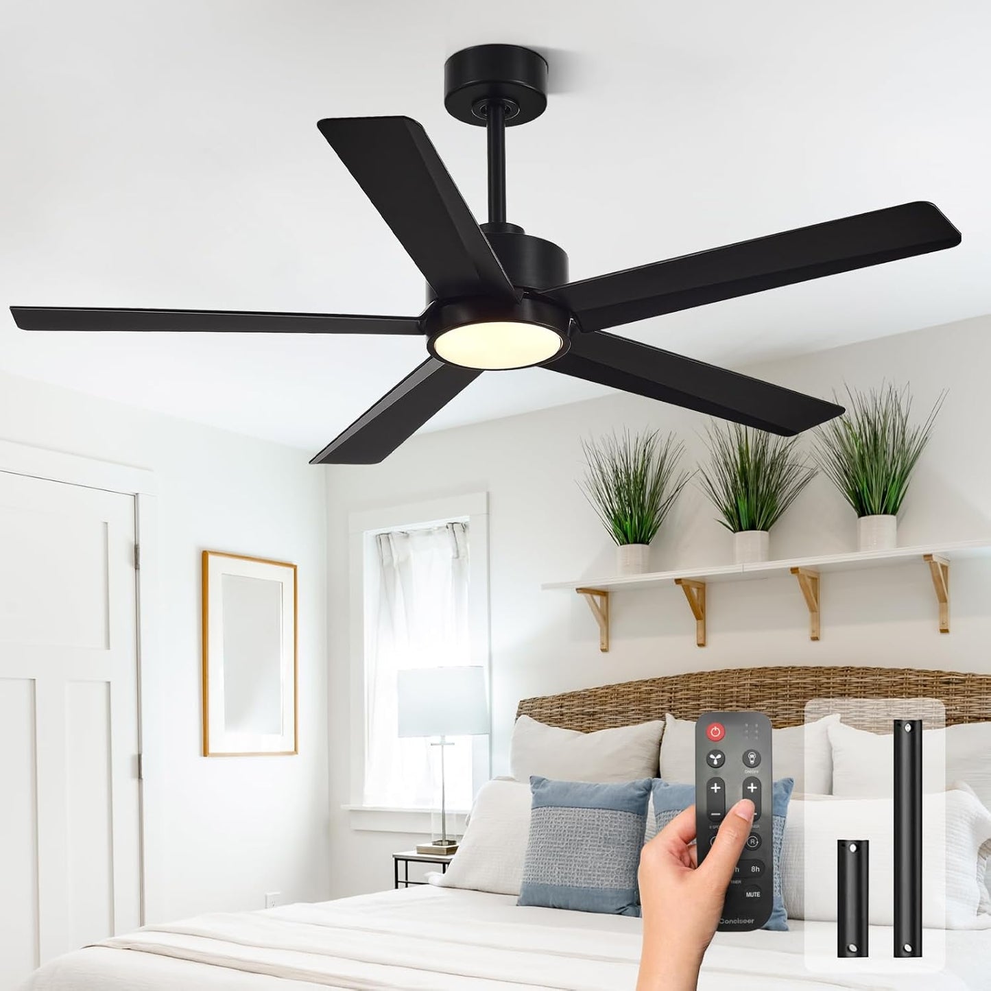 Modern Ceiling Fans with Lights for Bedroom and Living Room