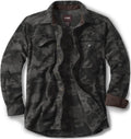 CQR Men's Long Sleeve Heavyweight Fleece Shirt for Comfort