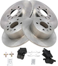 TRQ Front & Rear Brake Pad & Rotor Kit for Saab and Saturn