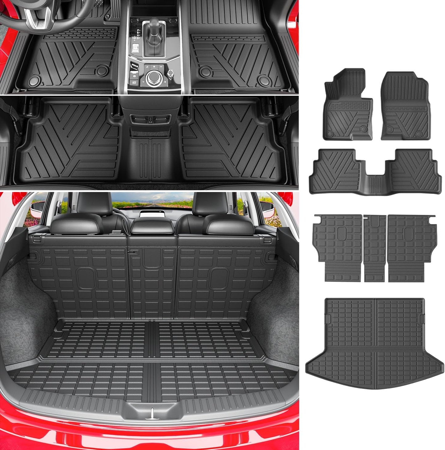 Powoq Floor Mats for 2017-2022 Mazda CX-5 - Perfect Fit