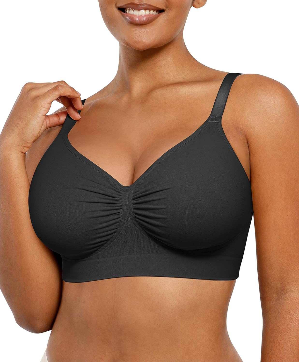 SHAPELLX Wireless Comfy Bra for Women - Seamless Everyday Comfort