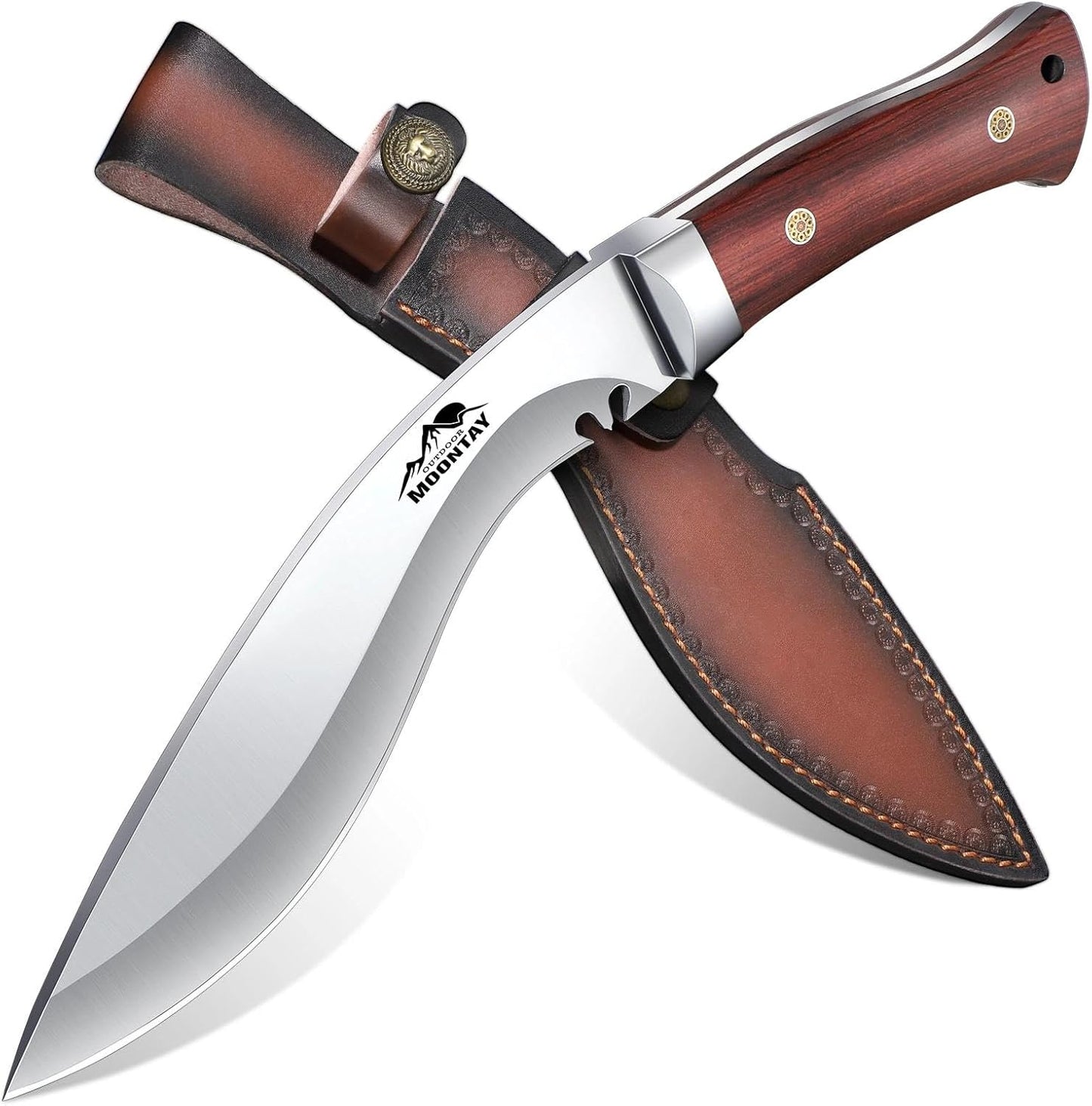 Moontay Fixed Blade Kukri Knife - VG10 Steel for Outdoor Use
