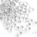 Clear Glass Gemstone Vase Fillers 25 LBS - Decorative Flat Marbles