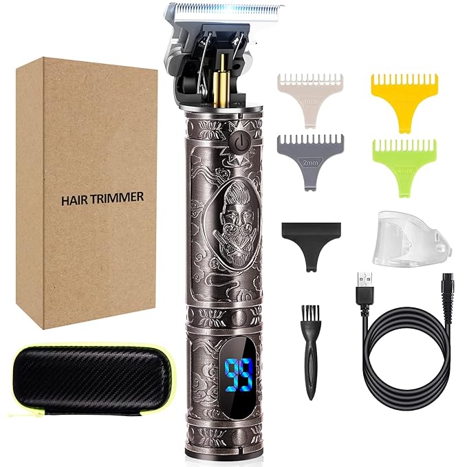 LURNOFY Cordless Hair Trimmer for Men - Professional Clippers