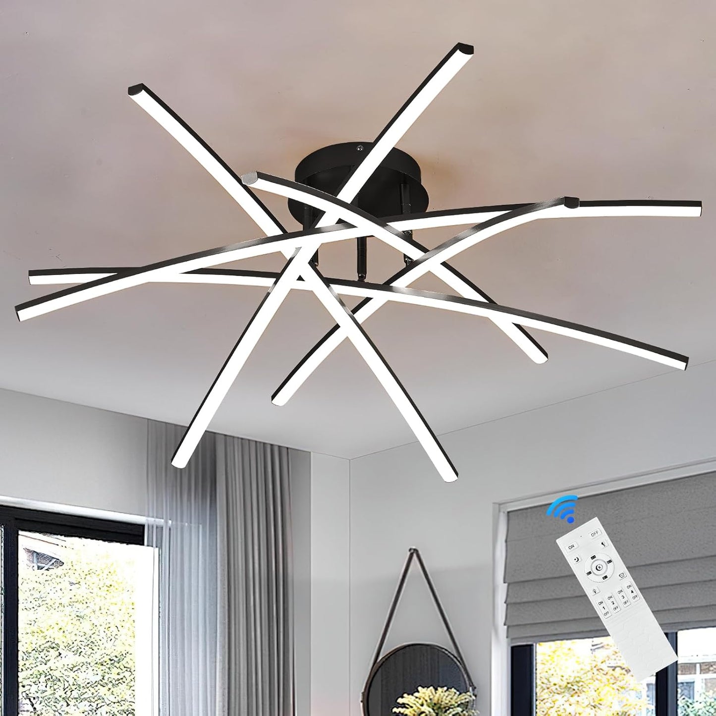 Modern 32.8in LED Chandelier Ceiling Light for Any Space