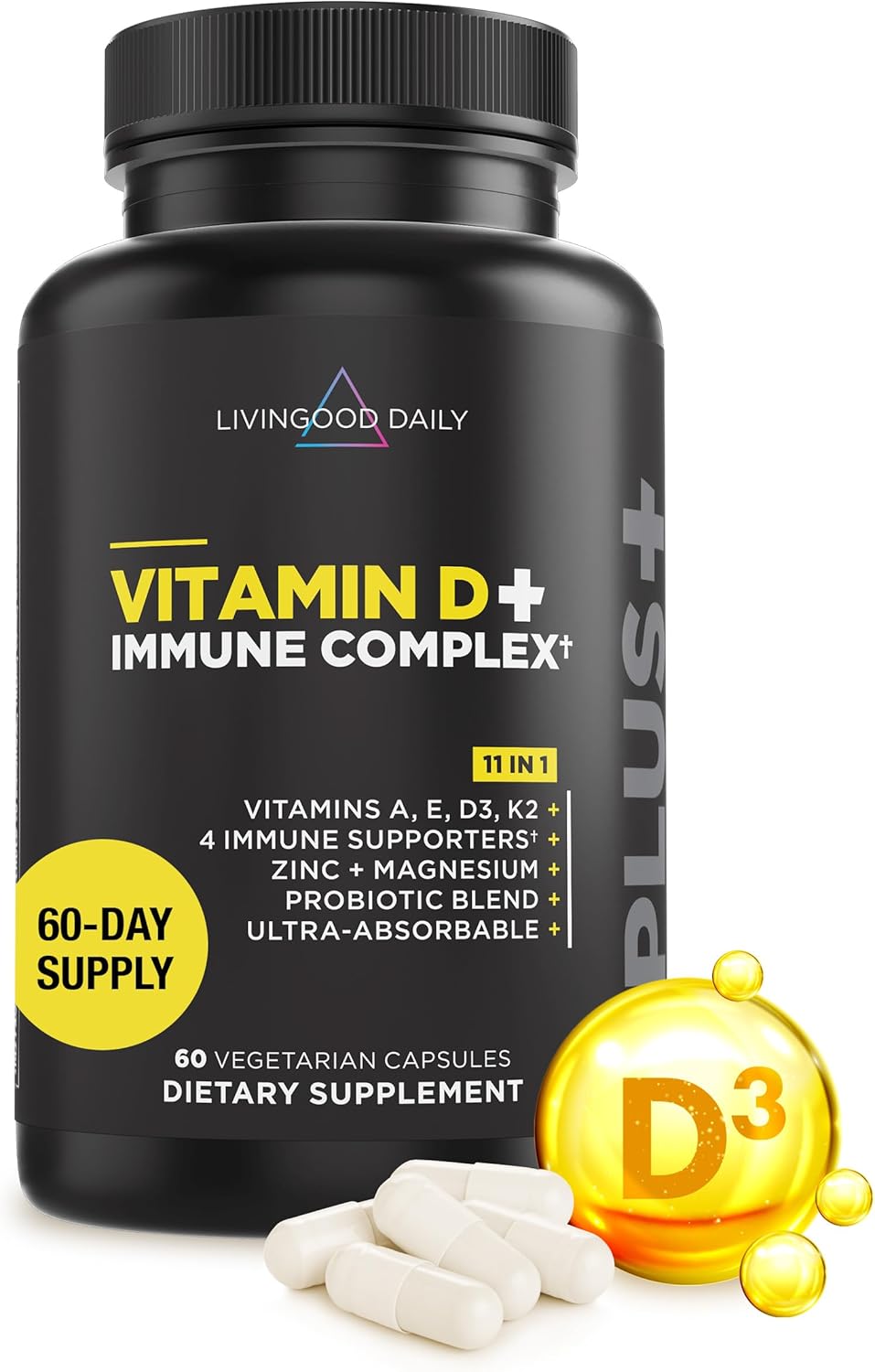 Livingood Daily Vitamin D Immune Complex for Optimal Health