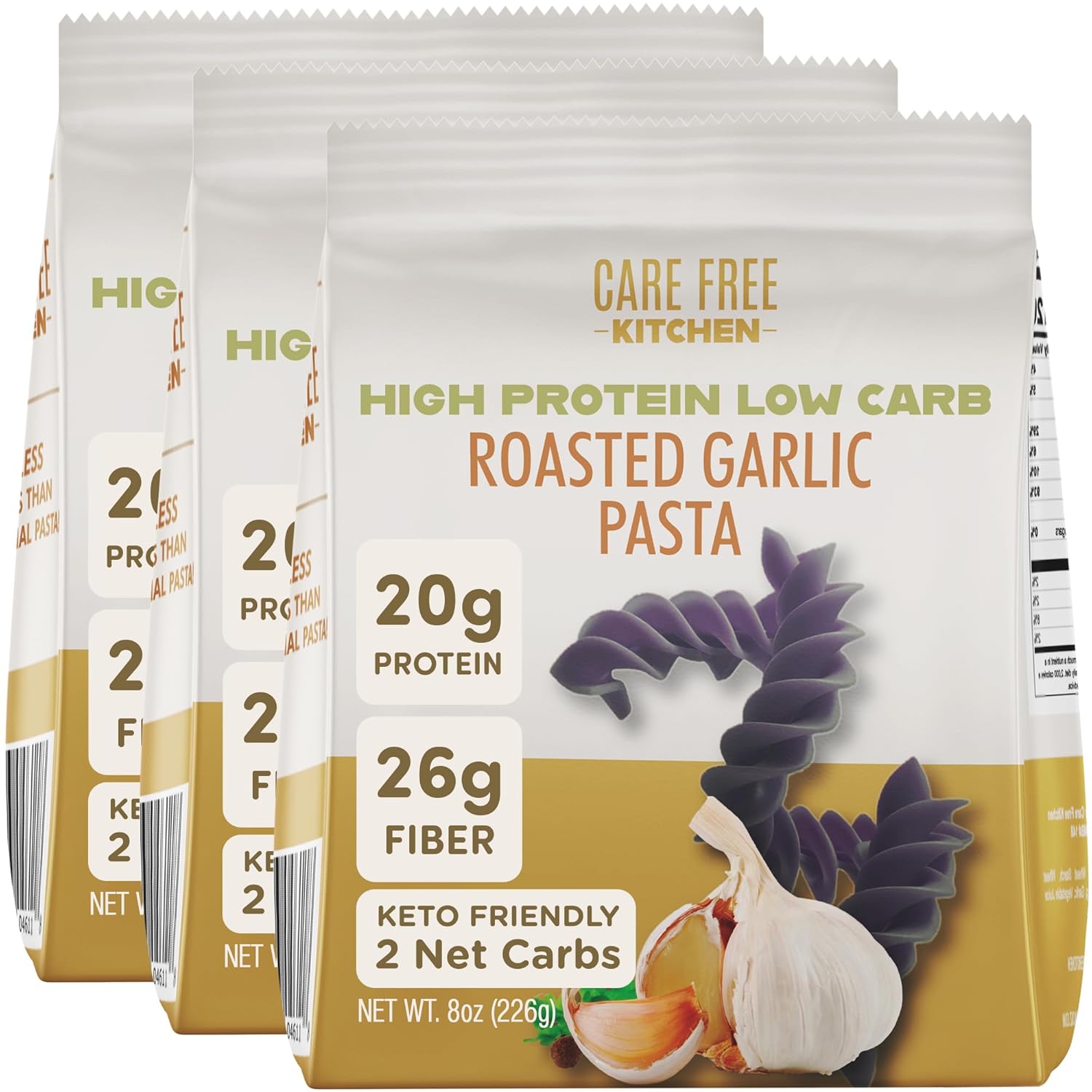 Care Free Kitchen Roasted Garlic Rotini Pasta Noodles Review