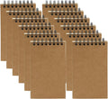 12 Pack Pocket Notebooks 3x5 Small Spiral Notepads - Portable Notes