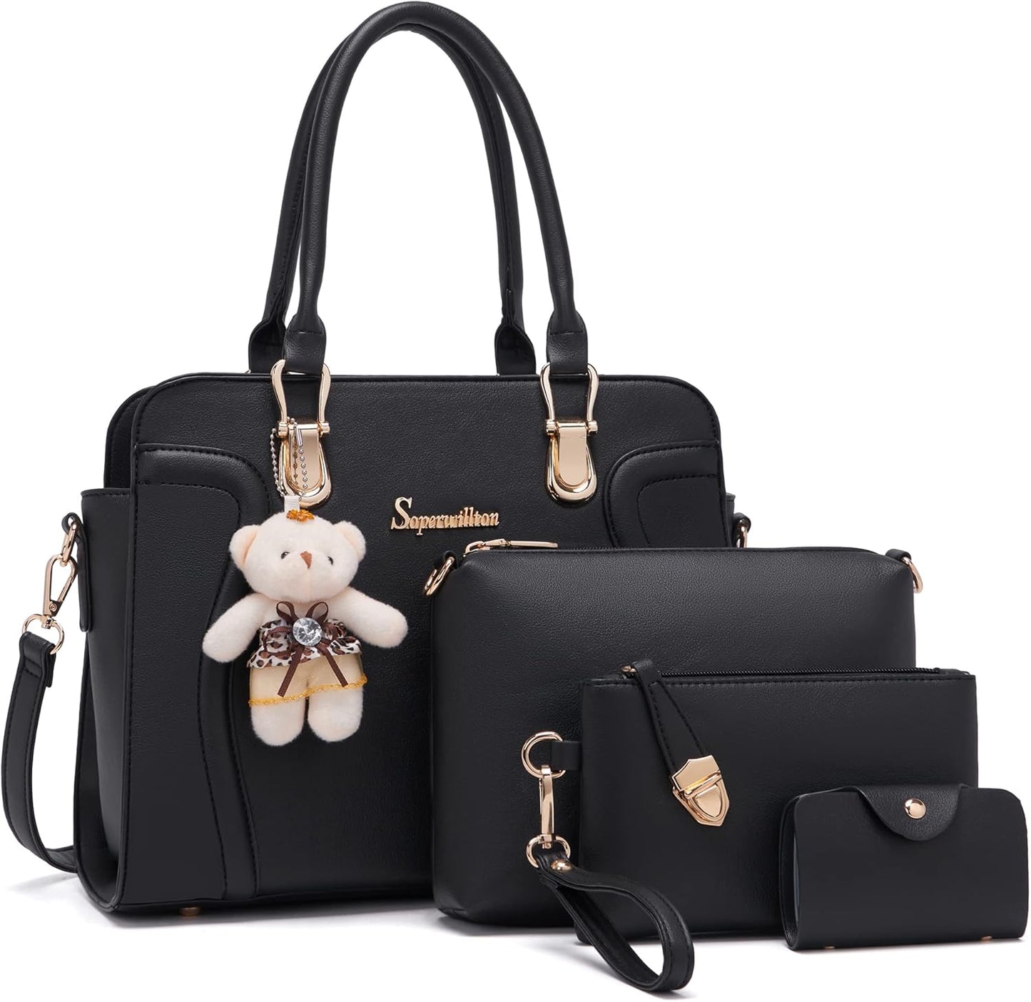 Stylish Women's Fashion Handbags Tote Bags Set for Every Occasion