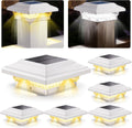 4x4 Solar Post Lights 50 Lumens 2 Modes - Warm & Cool Deck Caps