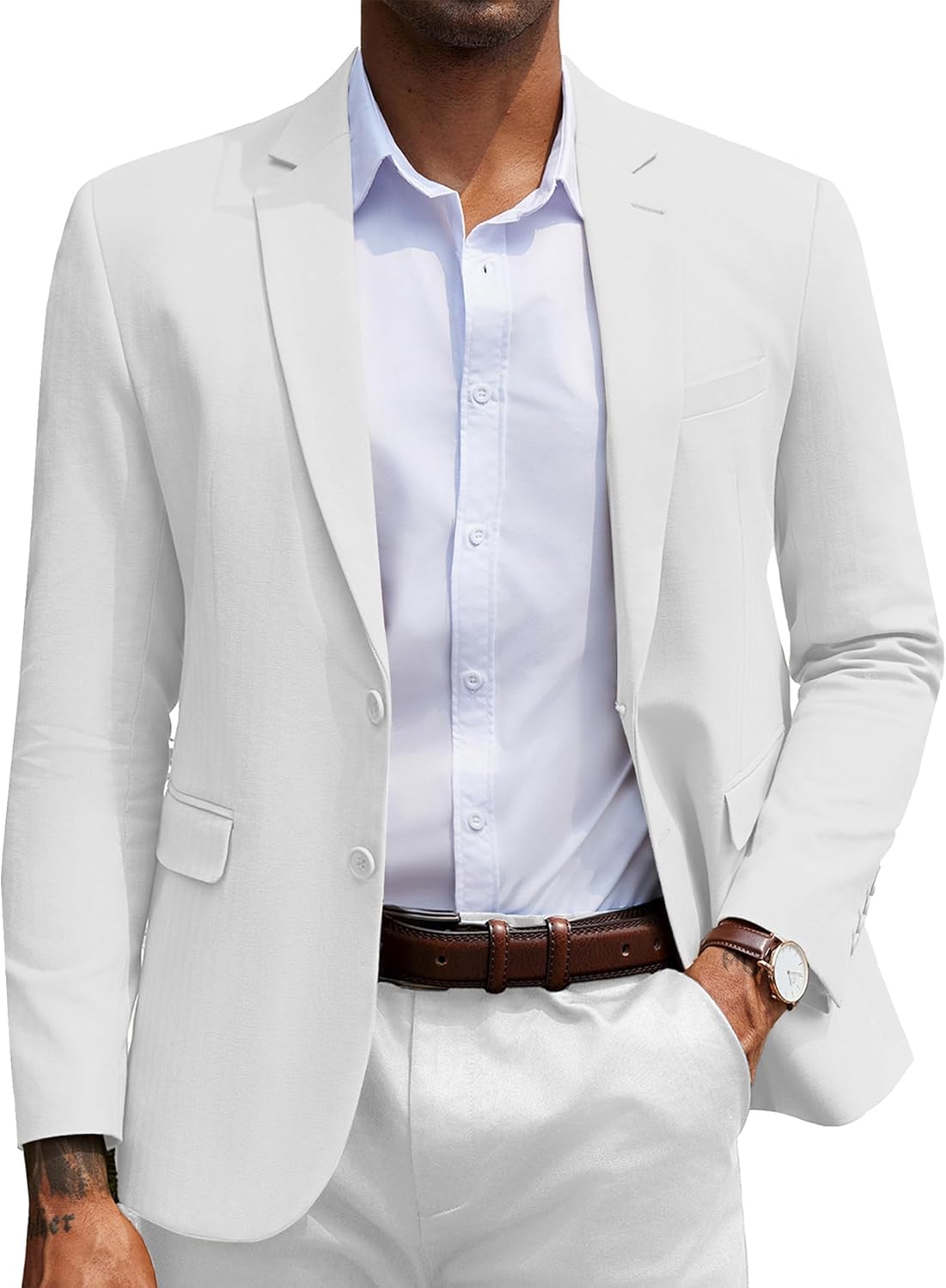 COOFANDY Men's Herringbone Blazer for Stylish Casual Wear