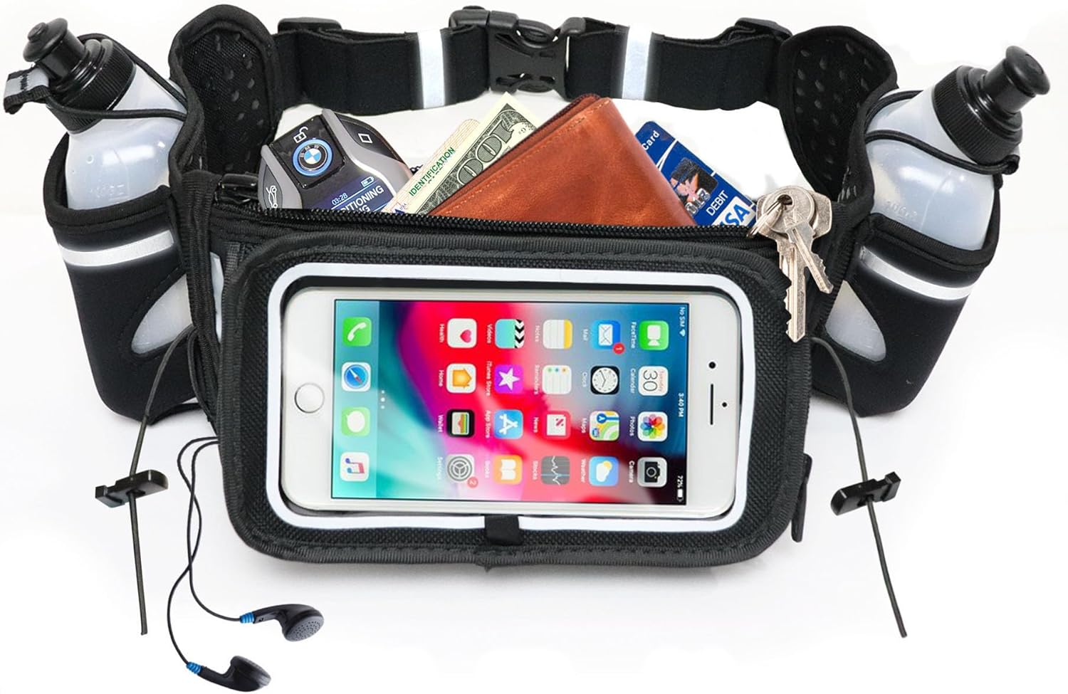 No.1 Hydration Belt by Runtasty - Ultimate Running Fuel Solution