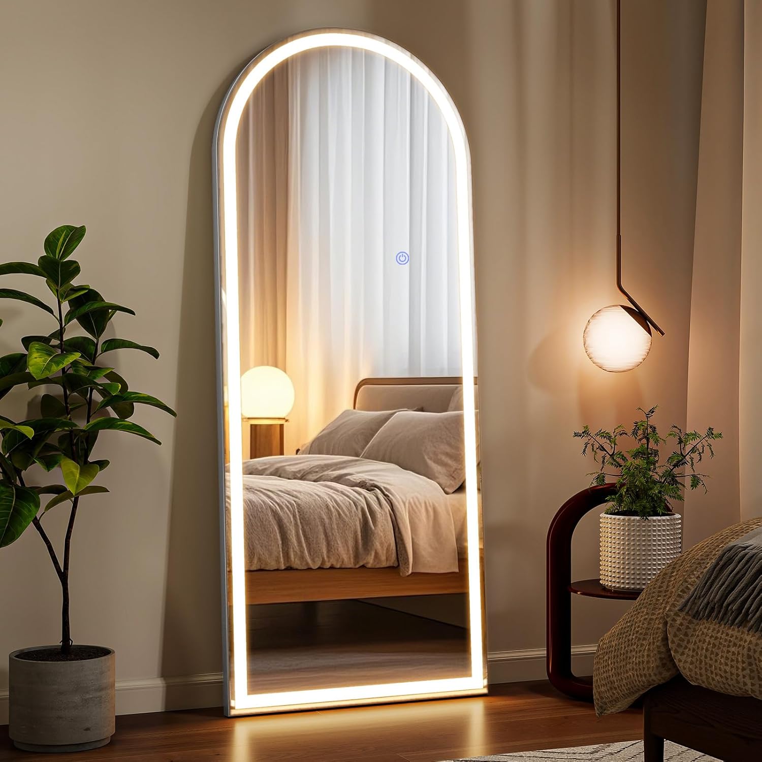 56x21 LED Mirror Full Length with Dimmable Lights for Any Room