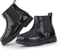 Tobfis Girl's Shiny Chelsea Boot Ankle Boots - Sparkle & Waterproof