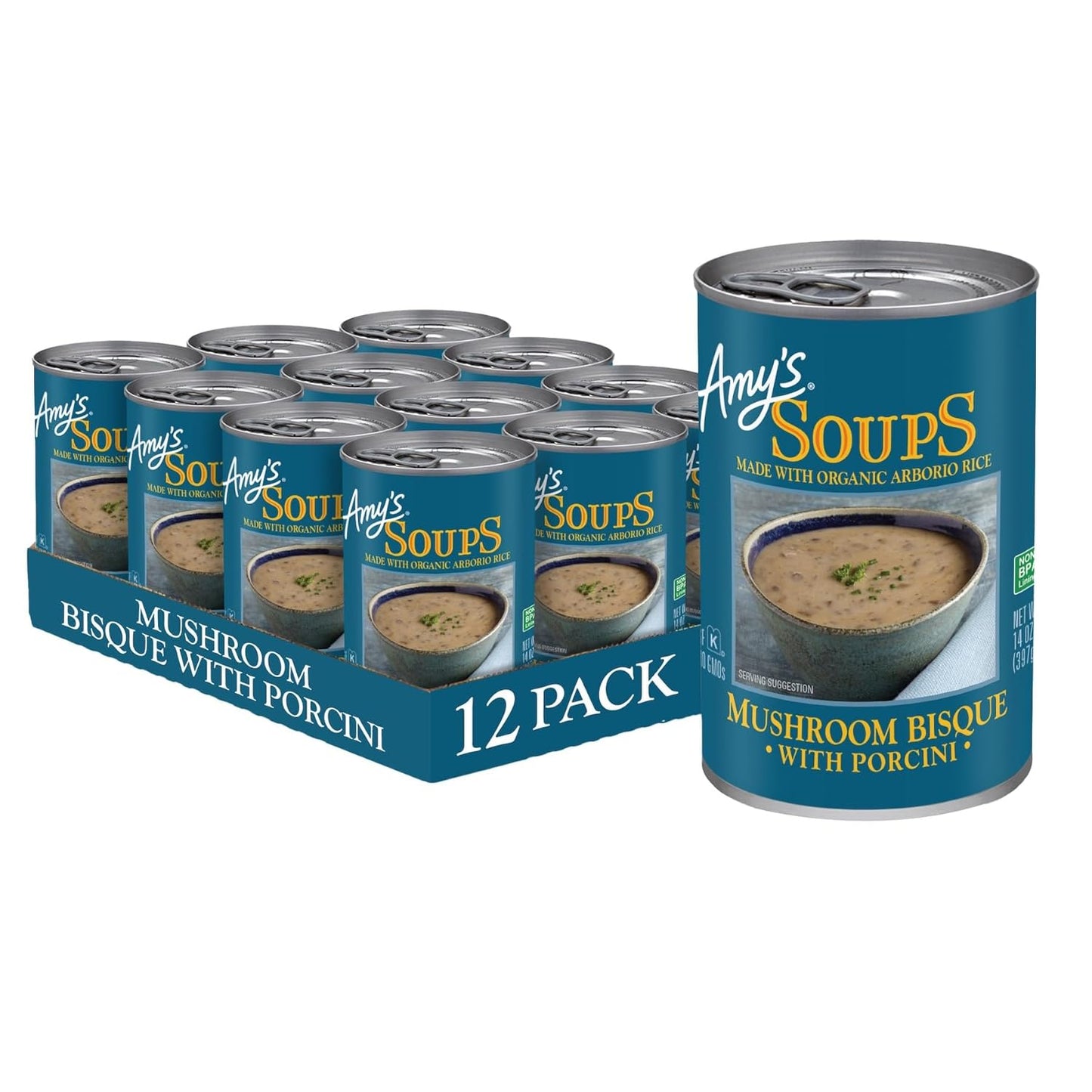 Amy's Mushroom Bisque Soup with Porcini - Gluten Free Delight