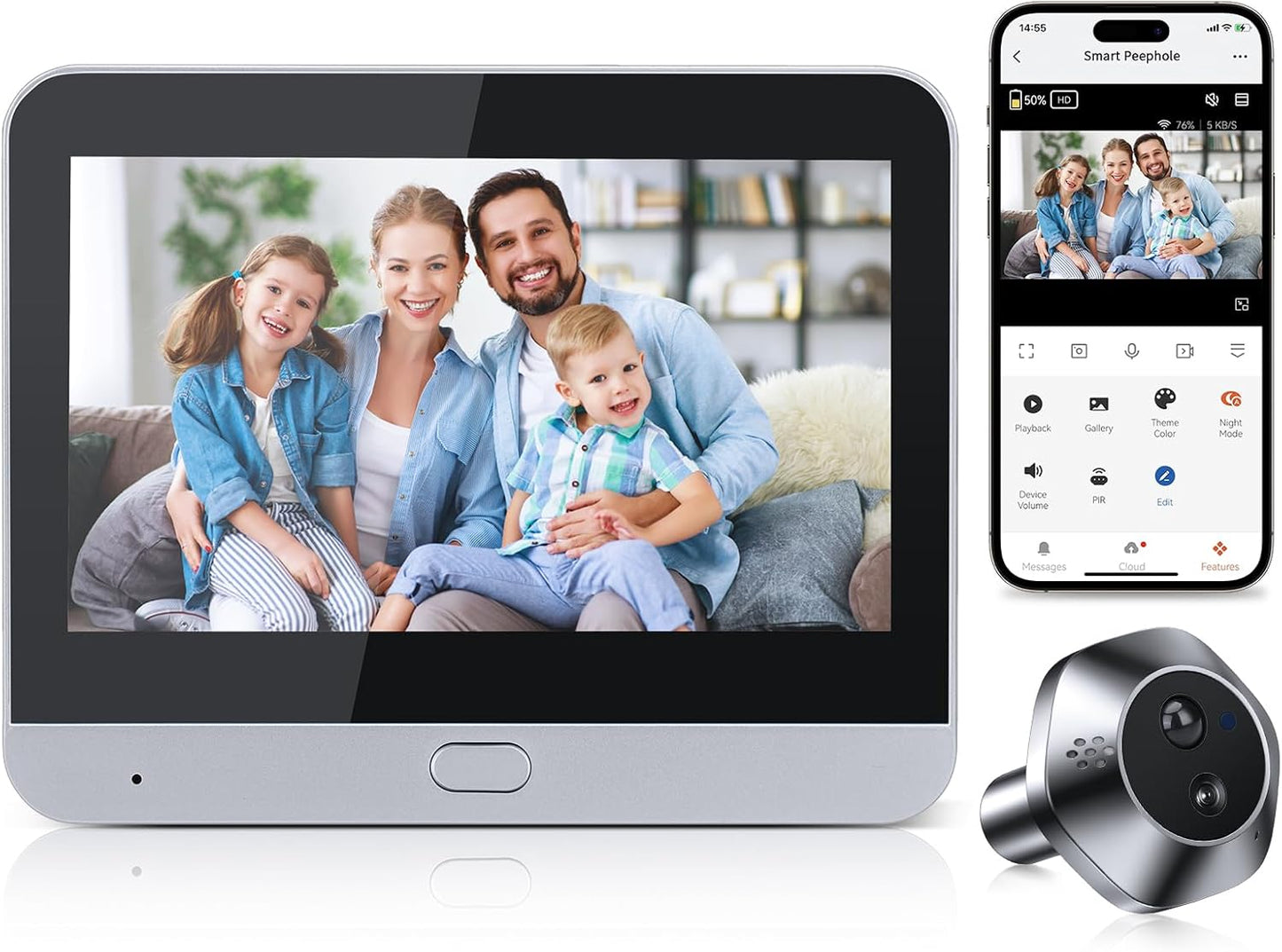 1080P HD Wireless Video Doorbell: Clear View & Secure Talk