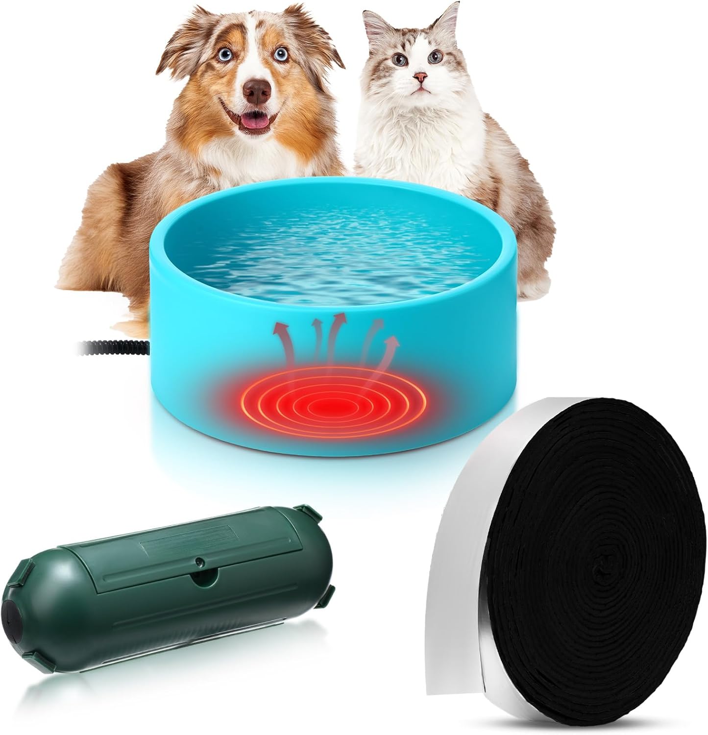 Outdoor Heated Pet Bowl Set - Winter Ready!