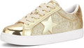 Women's Star Sneaker Low Top - Comfortable Cushioned Walking Shoe